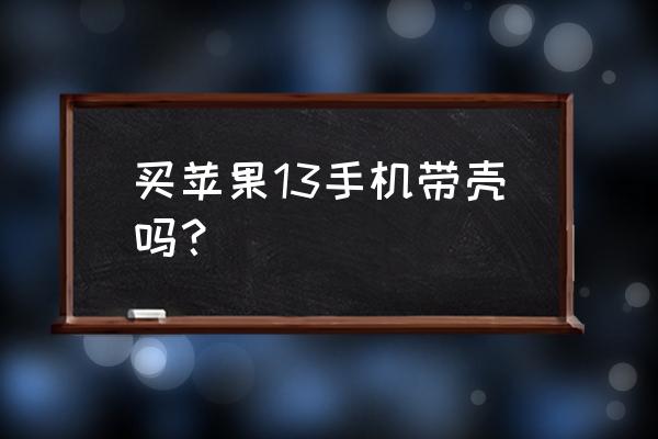 苹果手机壳里有数据线吗 买苹果13手机带壳吗？