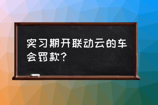 开共享汽车会不会被扣分 实习期开联动云的车会罚款？