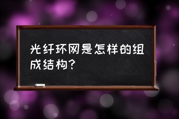 光纤收发器怎么看是否支持环网 光纤环网是怎样的组成结构？