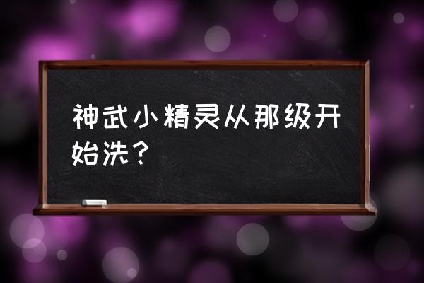 神武4哪里洗宝宝最好用 神武小精灵从那级开始洗？