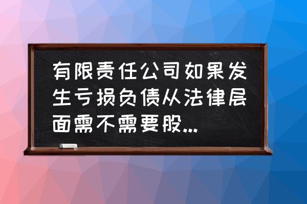 公司亏钱了要怎么处理 有限责任公司如果发生亏损负债从法律层面需不需要股东自掏腰包去还？