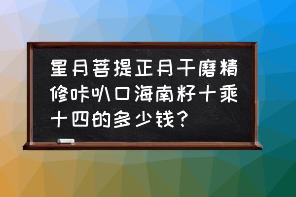 菩提子原料价格表 星月菩提正月干磨精修咔叭口海南籽十乘十四的多少钱？