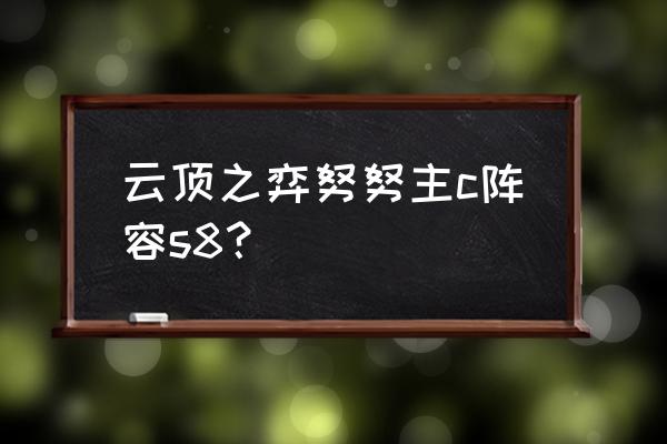 大型游乐场实际操作开机流程 云顶之弈努努主c阵容s8？